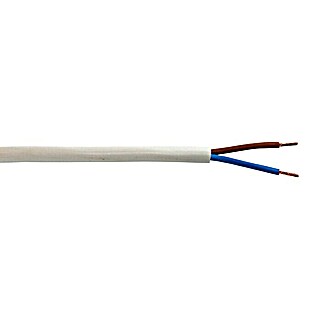 Izolirani kabel (H03VV-F2x0,75, 10 m, Bijele boje)
