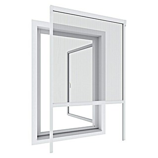 Windhager Insektenschutz-Fensterrollo Mosquito Stop (B x H: 130 x 160 cm, Farbe Rahmen: Weiß, Schraubbefestigung)