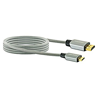 Ainstein HDMI-Kabel (Grau, 2 m, HDMI-Stecker, 1 x HDMI Mini Stecker)