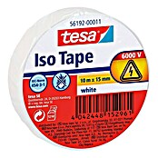 Tesa Cinta aislante Iso Tape (Blanco, 10 m x 15 mm)