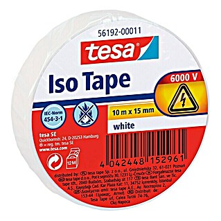Tesa Cinta aislante Iso Tape (Blanco)
