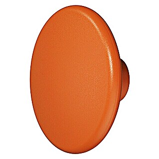 Meubelknop (Type meubelgreep: Knop, Ø x h: 52 x 24 mm, Kunststof, Overige, Oranje)