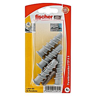 Fischer Porenbetonanker FTP K (M 4, Länge Dübel: 50 mm, 4 Stk.)