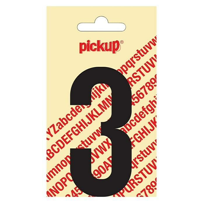 Pickup Etiqueta adhesiva (Motivo: 3, Negro, Altura: 90 mm)