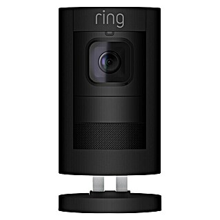 Ring Überwachungskamera Stick Up Cam Elite (1.920 x 1.080 Pixel (Full HD), Schwarz, Netzanschluss, 2 Wege Kommunikation)