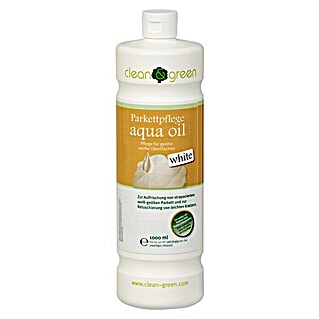 Clean & Green Parkettpflege Aqua Oil White (1 l, Geeignet für: Weiß geöltes Parkett)