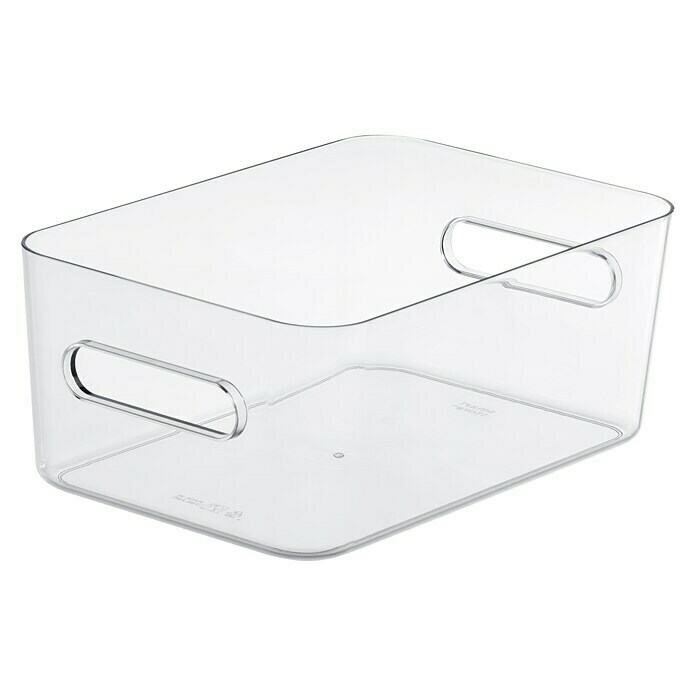 SmartStore Aufbewahrungsbox Compact (L x B x H: 29,5 x 19,5 x 12 cm, Kunststoff, Transparent)