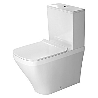 Duravit DuraStyle Stand-WC-Kombination Typ 1 (Mit Spülrand, Ohne Spezialglasur, Spülform: Tief, WC Abgang: Waagerecht, Weiß)