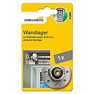 Schellenberg Wandlager Mini (80 x 60 x 18 mm, Durchmesser Achtkantwelle: 40 mm)
