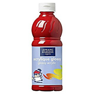 Lefranc & Bourgeois Acrylfarbe Glossy (Leuchtend Rot, 500 ml, Flasche)