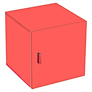 Phönix Caro Container Stor It (L x B x H: 34 x 34 x 34 cm, 1 Metallgriff, Rot)