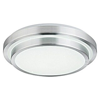Lavida Led-plafondlamp, rond (24 W, Ø x h: 410 mm x 10,5 cm, Wit, Koud wit)