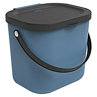 Rotho Albula Mülltrennsystem Albula (6 l, Horizont Blau, Eckig, Kunststoff)