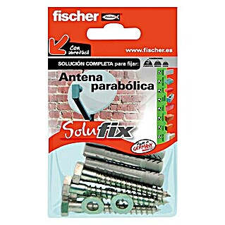 Fischer Solufix Surtido de tacos y tornillos para antenas parabólicas (12 piezas)