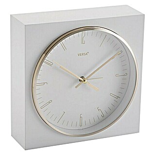 Reloj despertador sobremesa (Blanco, 6,5 x 16,5 cm)