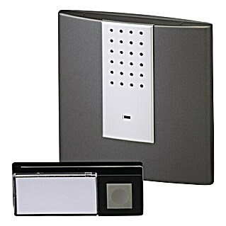 Heidemann Draadloze deurbelset HX Square (Reikwijdte: 200 m, 70 dB - 90 dB, Werkt op batterijen, IP55)