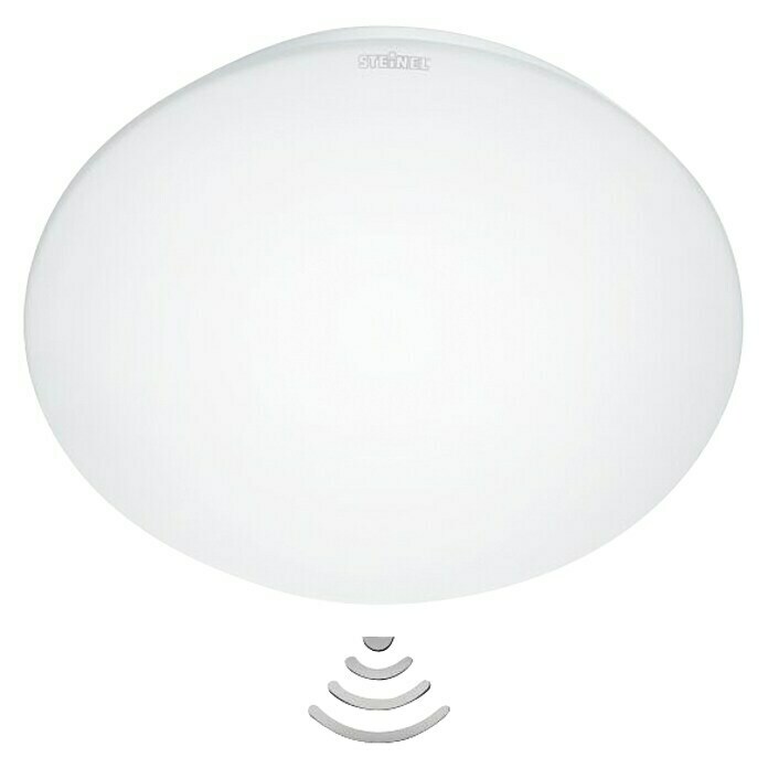 Steinel LED-Sensor-Deckenleuchte RS 16 (9,5 W, Farbe: Weiß, Ø x H: 27,5 x 9,5 cm)