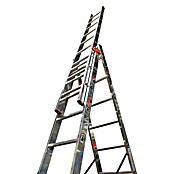 Krause Monto Višenamjenske ljestve na izvlačenje (Radna visina: 6,05 m, 3 x 8 prečki, Funkcija stepenica, Aluminij)