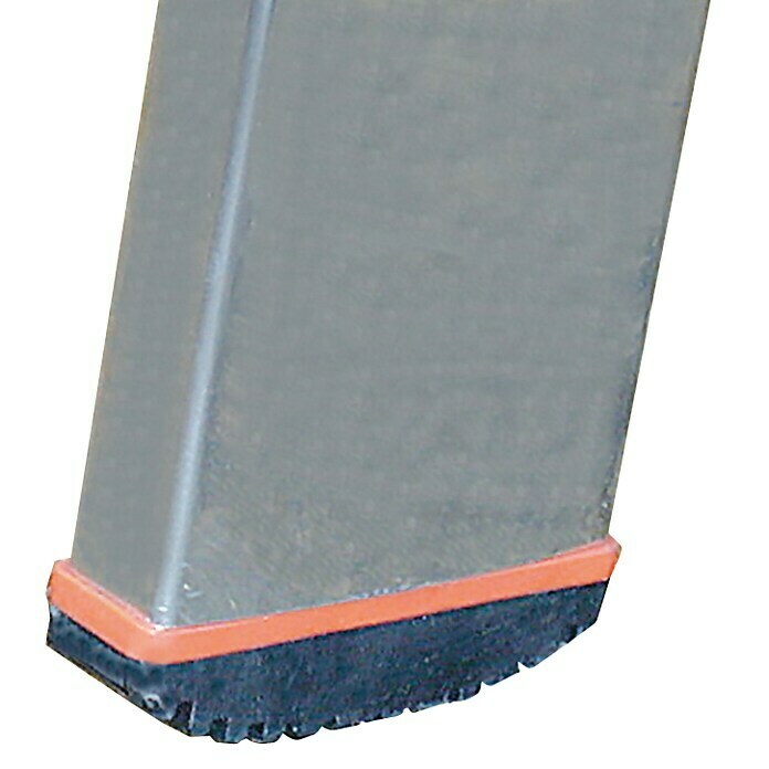 Escalera de peldaños simples (9 peldaños, Altura de trabajo: 3,6 m, Aluminio)