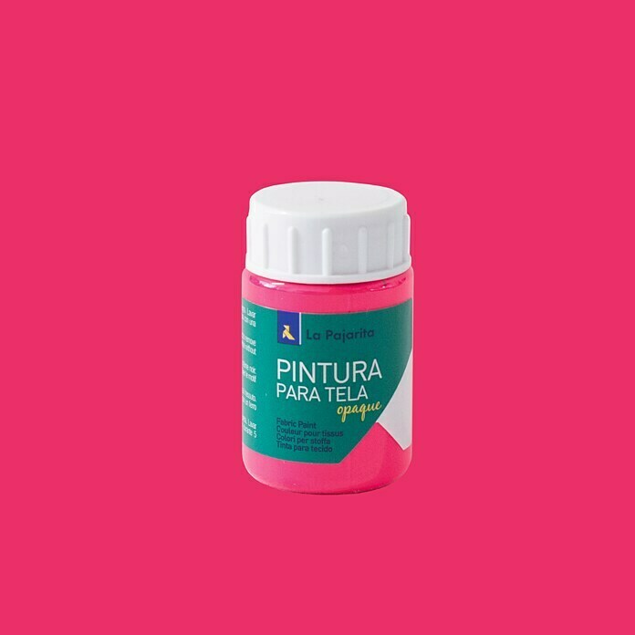 La Pajarita Pintura textil Tela opaca rosa fluorescente (35 ml)