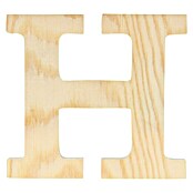 Artemio Letra de madera (Motivo: H, L x An x Al: 11,5 x 1 x 11,5 cm, Madera)
