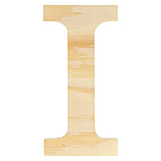Artemio Letra de madera (Motivo: I, L x An x Al: 11,5 x 1 x 11,5 cm, Madera)