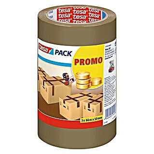 Tesa Cinta de embalaje Pack promo (3 ud., 66 m x 50 mm)