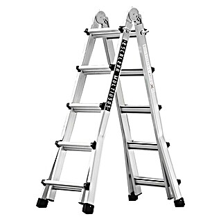 Escalera extensible Master 5 (Altura de trabajo: 4 m, Número de peldaños: 10 peldaños, Aluminio)