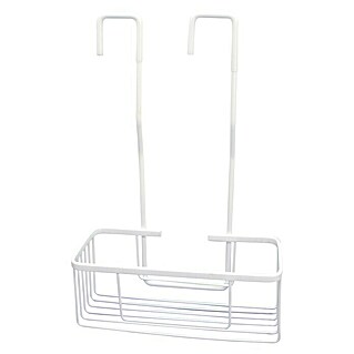 CM Baños Cesta de baño portagel (L x An x Al: 13,5 x 46 x 30,5 cm, Blanco)