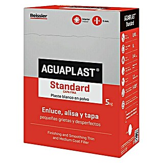 Beissier Aguaplast Plaste Standard capa fina (Blanco, 5 kg)