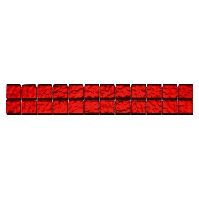 Fliesenbordüre Lightstone Flamenco (4,8 x 29,8 cm, Rot, Glänzend)