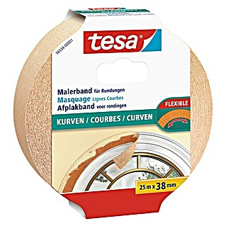 Tesa Schilderstape voor rondingen (25 m x 38 mm)