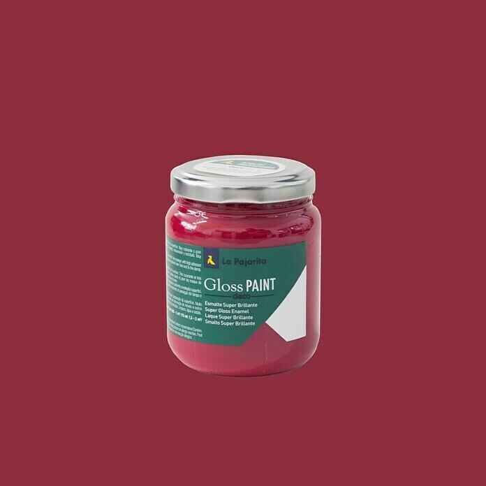 La Pajarita Pintura Gloss Paint rojo emperador, 175 ml 