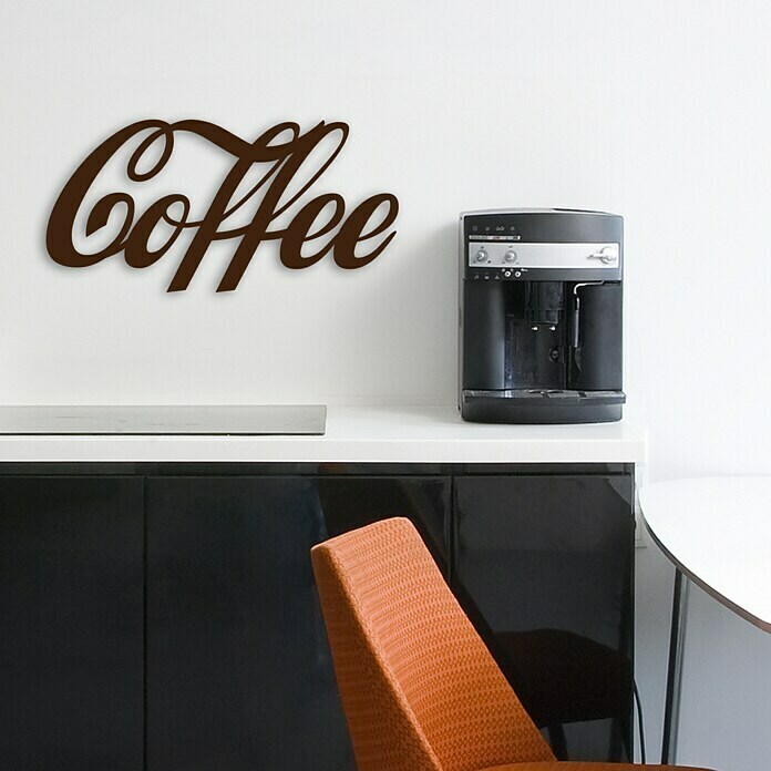 Wandobjekt (Coffee, Braun, 60 x 25 cm)