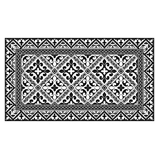 Fliesenbordüre Versalles (25 x 25 cm, Schwarz/Weiß, Matt)