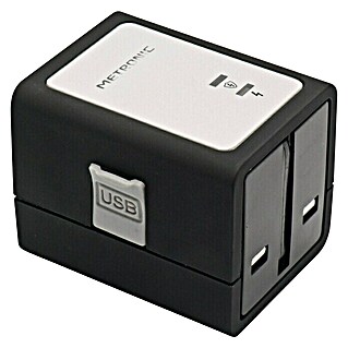 Metronic Cargador de viaje universal con USB (Teléfonos móviles, 1 A (5 V))