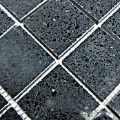 Mosaikfliese Quadrat Artifical XCM ASM42 (30,5 x 30,5 cm, Schwarz, Glänzend)