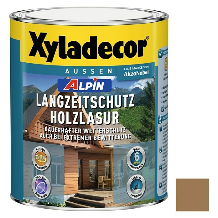 Xyladecor Langzeitschutz-Holzlasur Alpin 