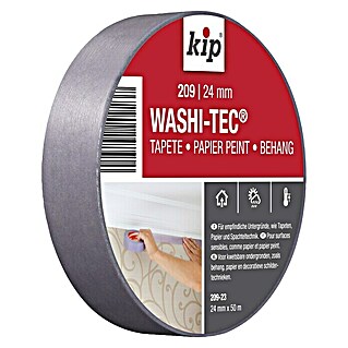 Kip Fineline-Tape Washi-Tec Tapete 209 (Selbstklebend, 50 m x 24 mm x 0,08 mm, Temperaturbeständigkeit: Bis 90 °C)