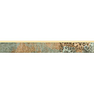 Rubna pločica (7,3 x 60 cm, Smeđa-zelena-bež, Mat)