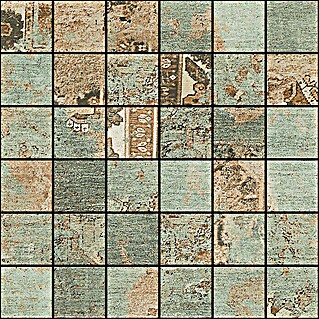 Mosaikfliese Bagdad (29,75 x 29,75 cm, Braun/Grün/Beige, Matt)