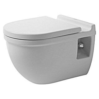Duravit Starck 3 Wand-WC Comfort (Mit Spülrand, Ohne Spezialglasur, Spülform: Tief, WC Abgang: Waagerecht, Weiß)
