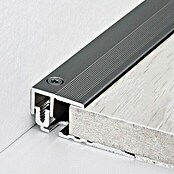 LOGOCLIC Afsluitprofiel (Mat rvs, 0,9 m x 21 mm, Montagemethode: Schroeven)