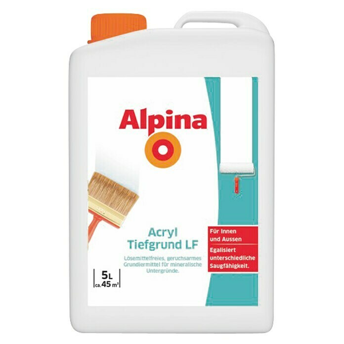 Alpina Acryl-Tiefgrund LF (Transparent, 5 l, Matt)