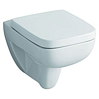 Geberit Renova Nr. 1 Plan Wand-WC (Spülrandlos, Mit schmutzabweisender Glasur, Spülform: Tief, WC Abgang: Waagerecht, Weiß)