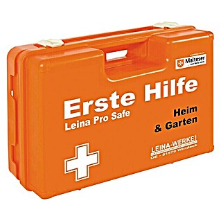 Leina-Werke Erste-Hilfe-Koffer Pro Safe Heim & Garten (DIN 13157, Haushalt, Orange)