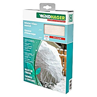 Windhager Winterschutzvlies Mantel XXL (L x B: 2 x 2,4 m, Weiß, Grammatur: 20 g/m²)