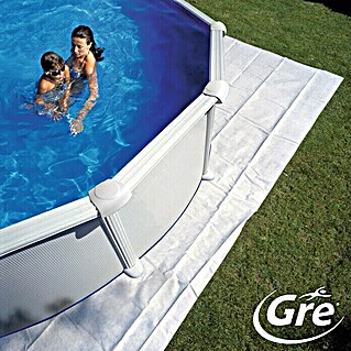 Gre Protección de suelo para piscinas (500 x 500 cm, Blanco)