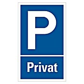Pickup Gebotsschild (Motiv: Privatparkplatz, L x B: 33 x 20 cm)