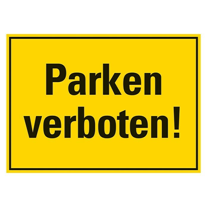 Pickup Verbotsschild (L x B: 35 x 25 cm, Parken verboten)